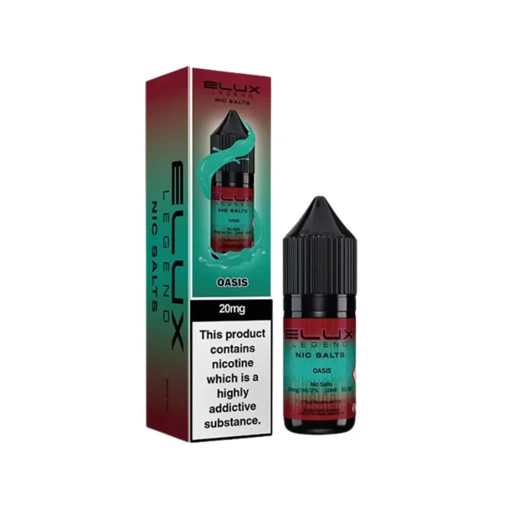 Elux Legend Nic Salts E-Liquids 10ml Oasis 10mg