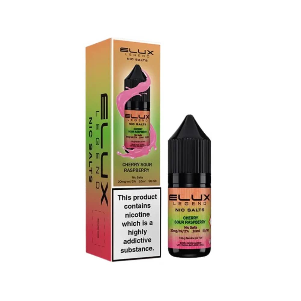 Elux Legend Nic Salts E-Liquids 10ml Cherry Sour Raspberry 10mg