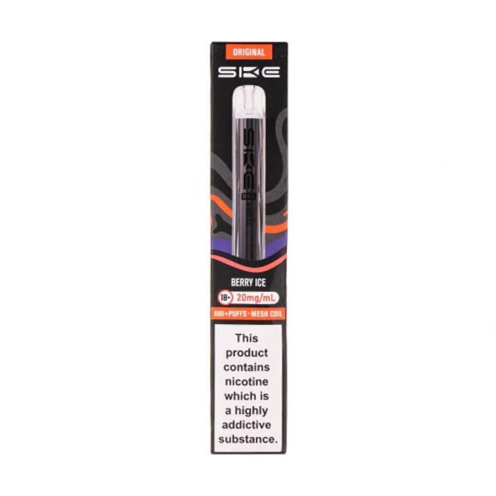 Ske Crystal Original 600 Prefilled Vape Kit Berry Ice