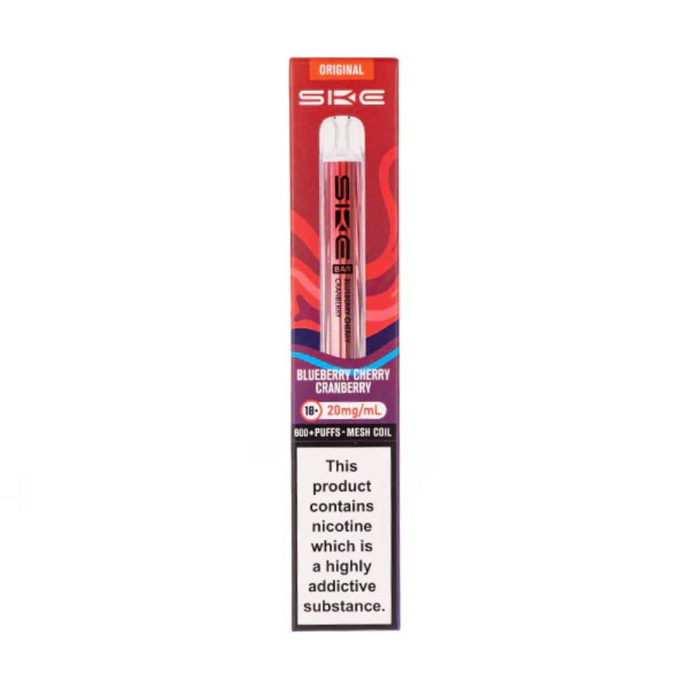 Ske Crystal Original 600 Prefilled Vape Kit Blueberry Cherry Cranberry