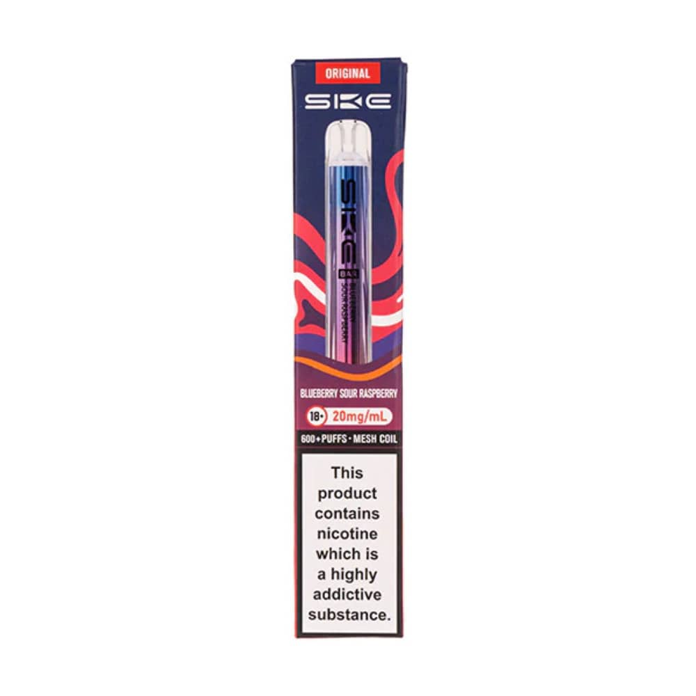 Ske Crystal Original 600 Prefilled Vape Kit Blue Sour Raspberry