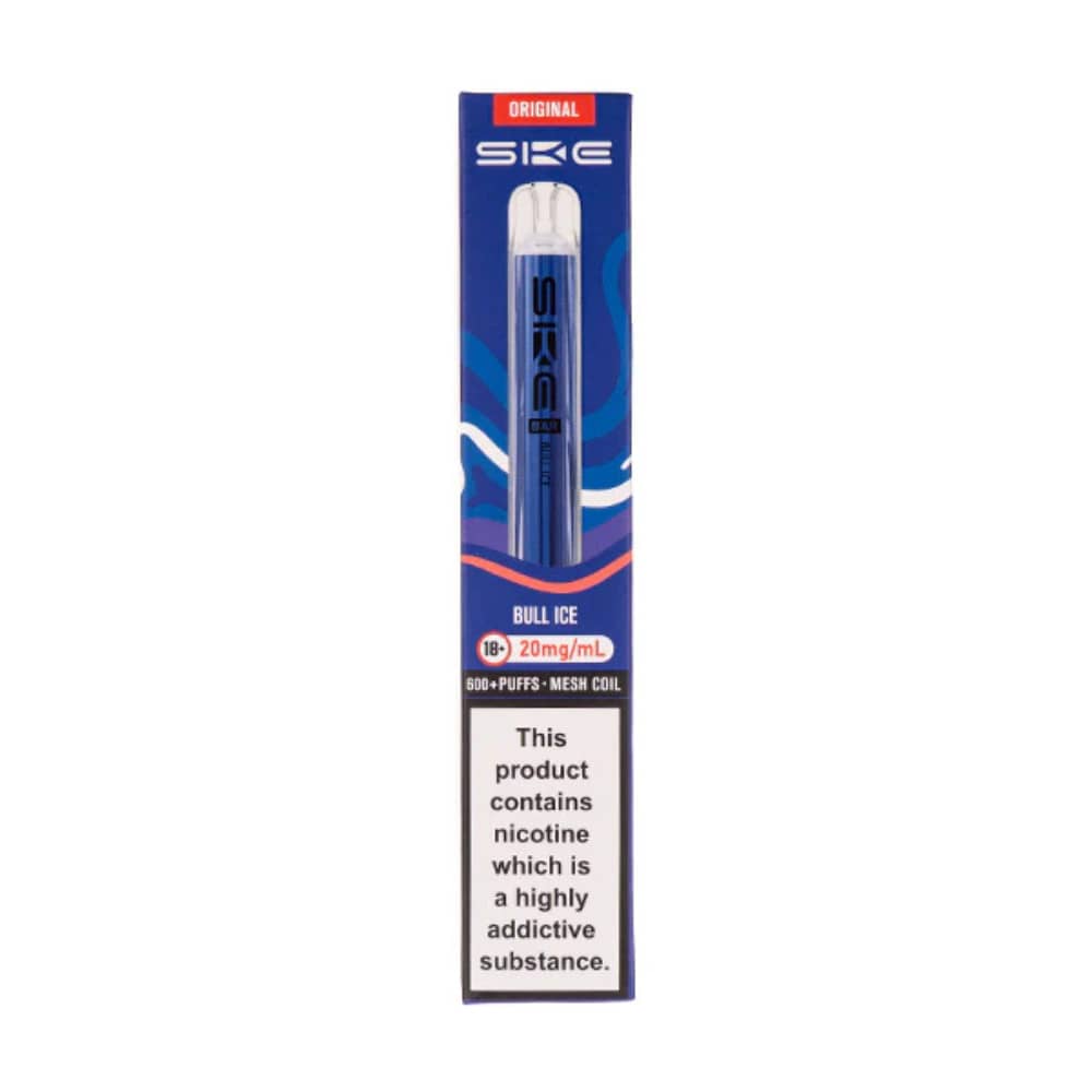 Ske Crystal Original 600 Prefilled Vape Kit Bull Ice