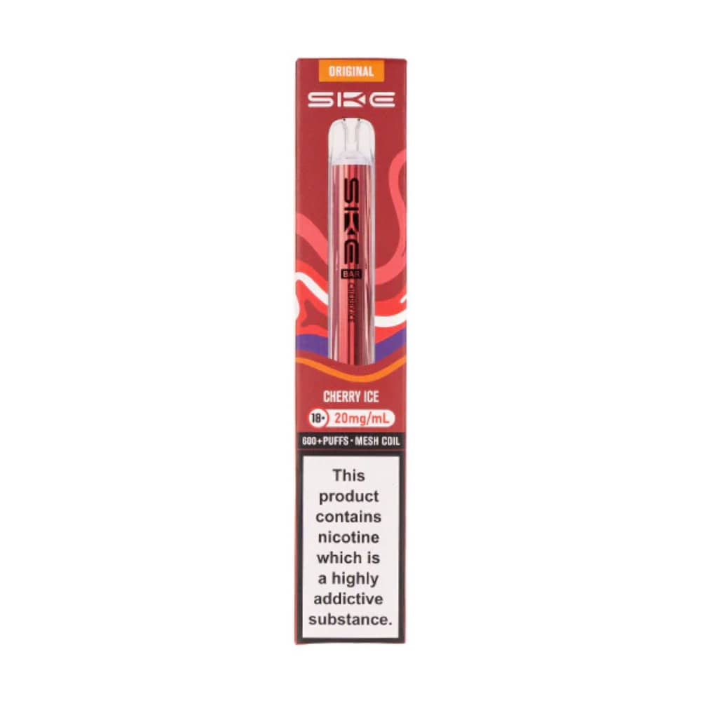 Ske Crystal Original 600 Prefilled Vape Kit Cherry Ice