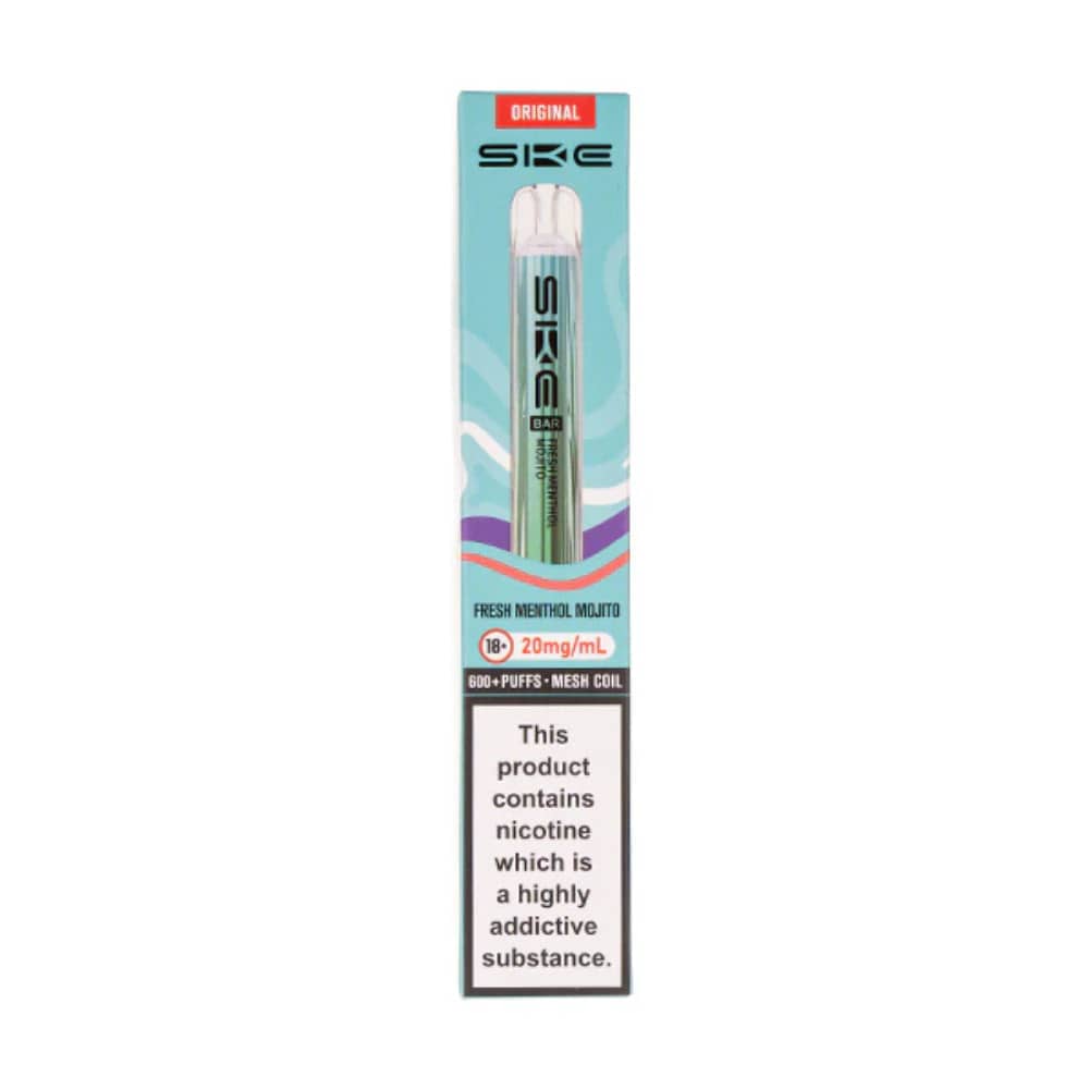 Ske Crystal Original 600 Prefilled Vape Kit Fresh Menthol Mojito