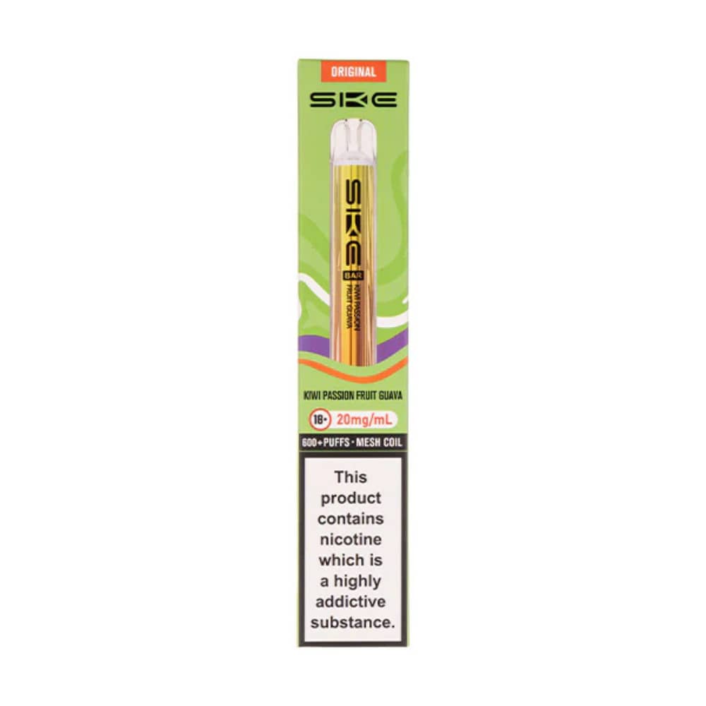 Ske Crystal Original 600 Prefilled Vape Kit Kiwi Passionfruit Guava