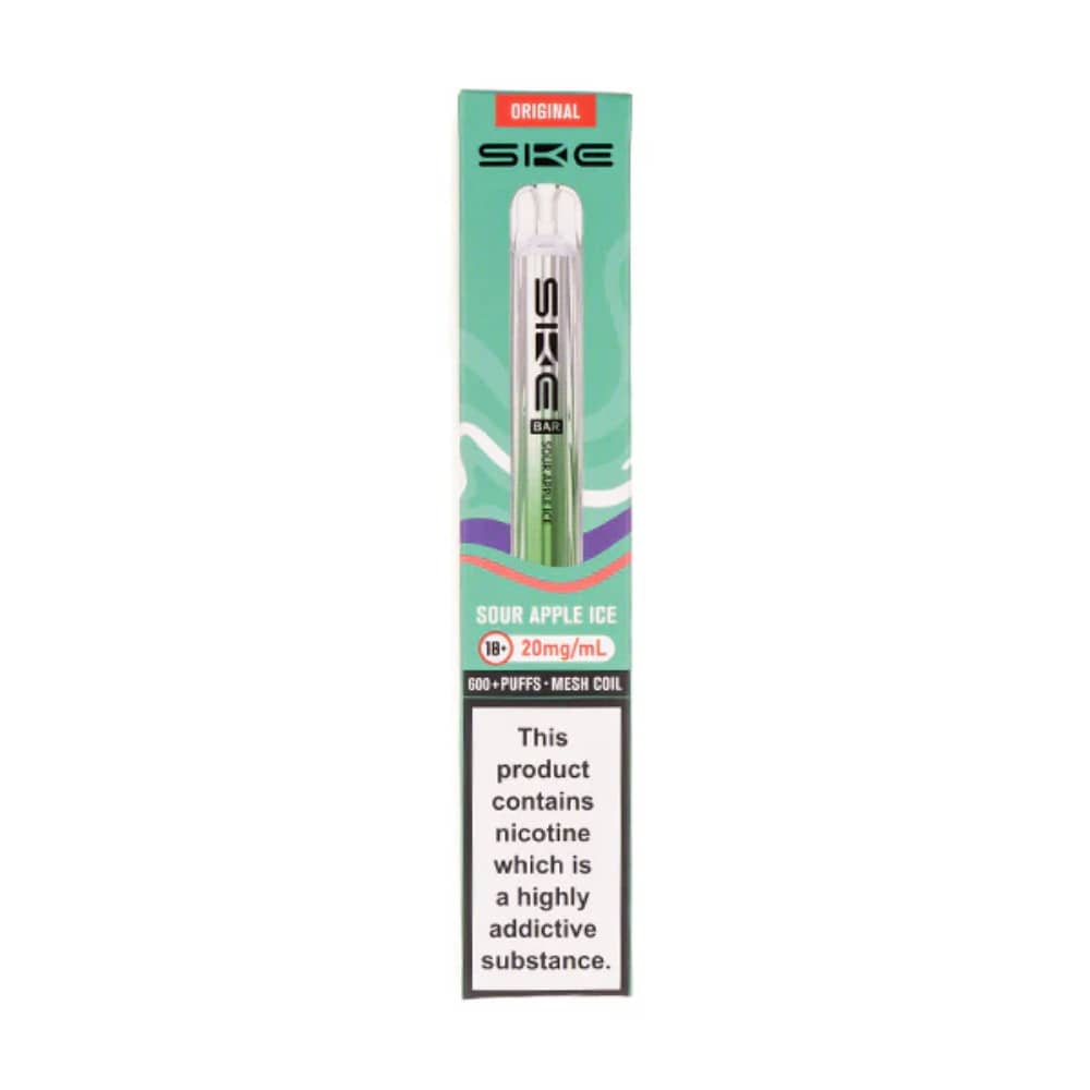 Ske Crystal Original 600 Prefilled Vape Kit Sour Apple Ice
