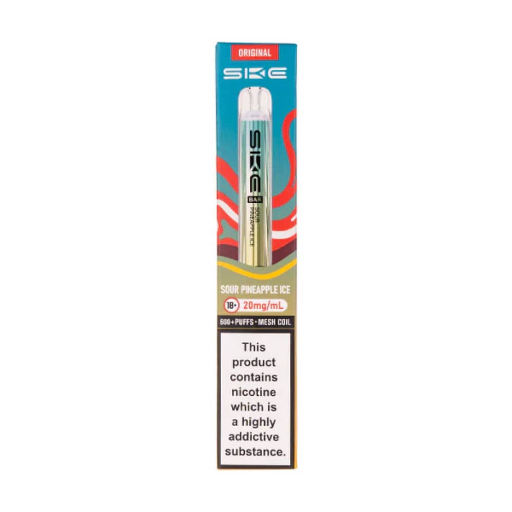 Ske Crystal Original 600 Prefilled Vape Kit Sour Pineapple Ice