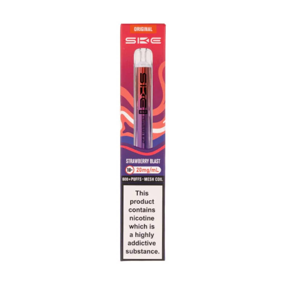 Ske Crystal Original 600 Prefilled Vape Kit Strawberry Blast