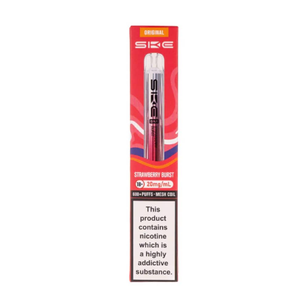 Ske Crystal Original 600 Prefilled Vape Kit Strawberry Burst