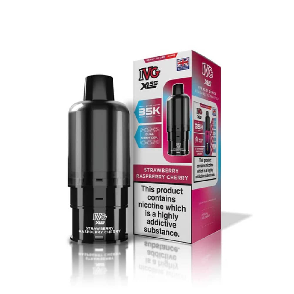 IVG XL 35K Pods Strawberry Raspberry Cherry Ice