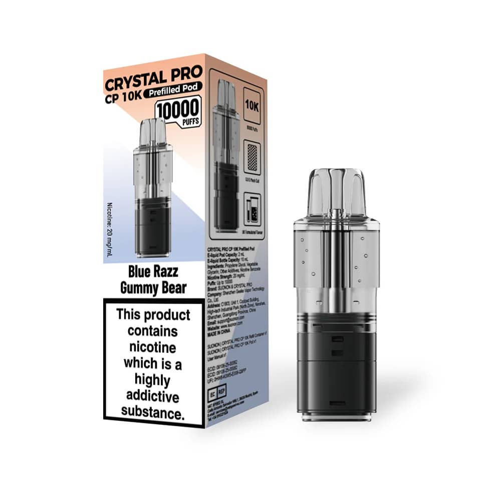 Crystal Pro CP 10k Pods Blue Razz GB