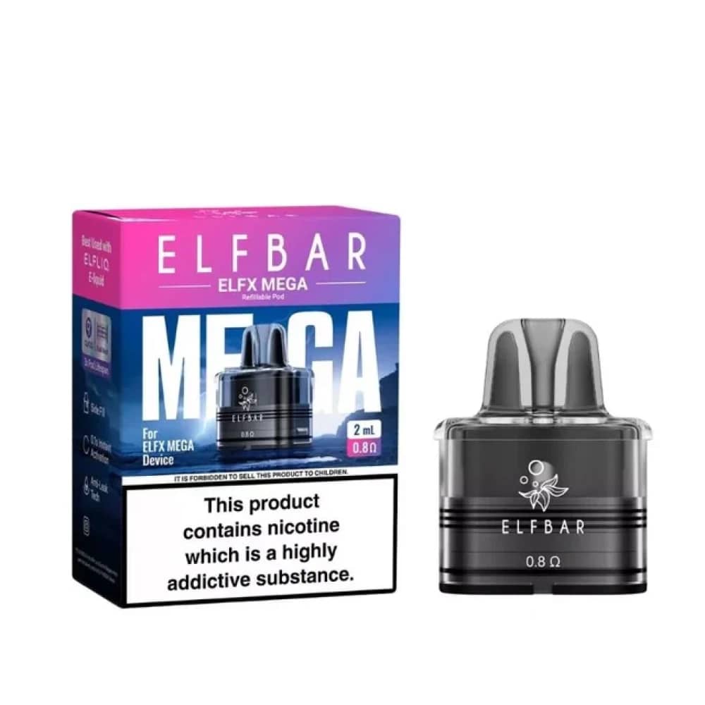 Elf Bar ELFX Mega Replacement Pods 0.8 Ohm