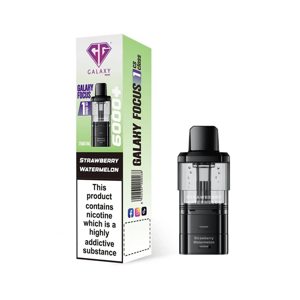 Crystal Galaxy Focus 6k Refill Pods Strawberry Watermelon