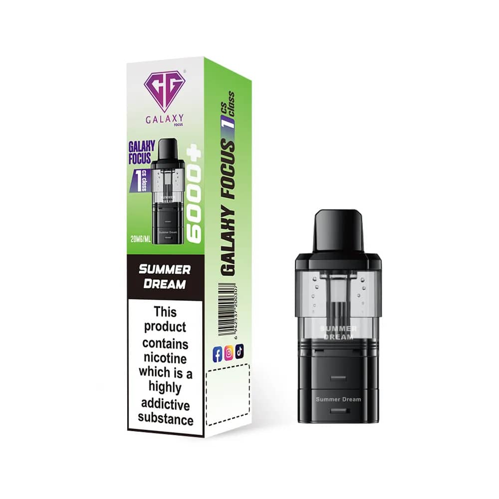 Crystal Galaxy Focus 6k Refill Pods Summer Dream