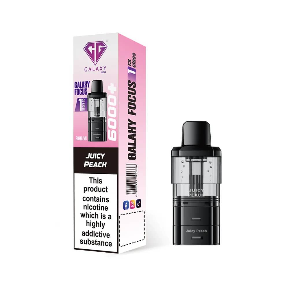 Crystal Galaxy Focus 6k Refill Pods Juicy Peach