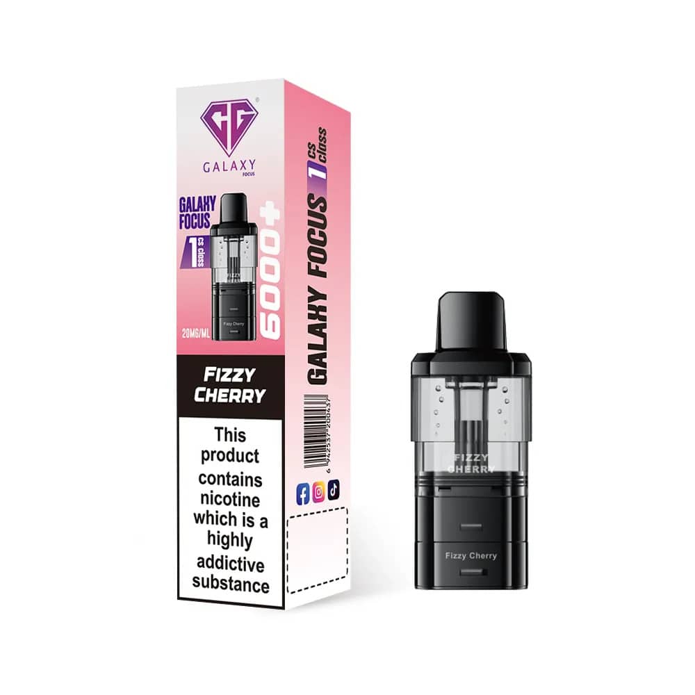 Crystal Galaxy Focus 6k Refill Pods Fizzy Cherry