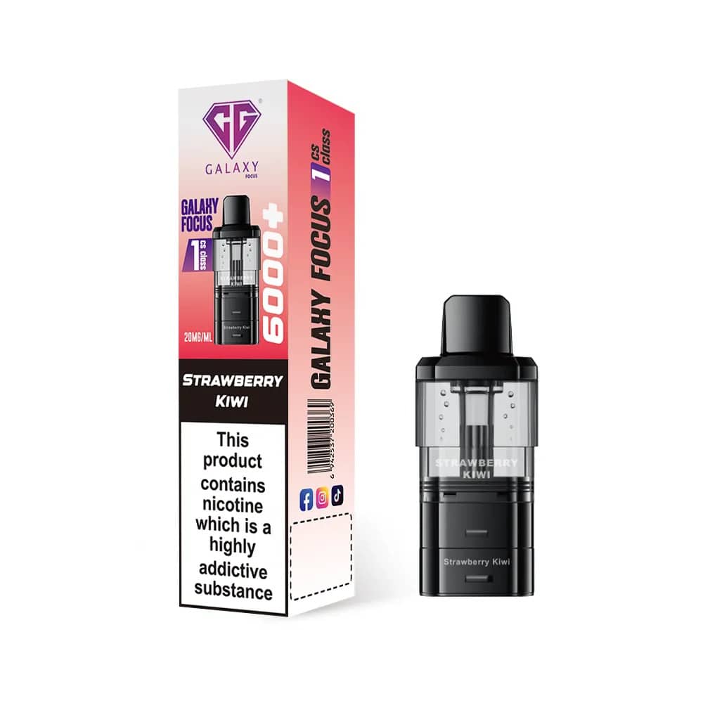 Crystal Galaxy Focus 6k Refill Pods Strawberry Kiwi
