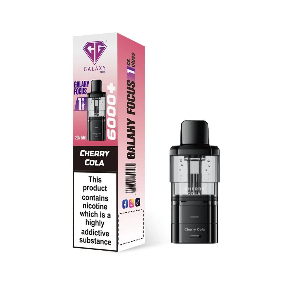 Crystal Galaxy Focus 6k Refill Pods Cherry Cola