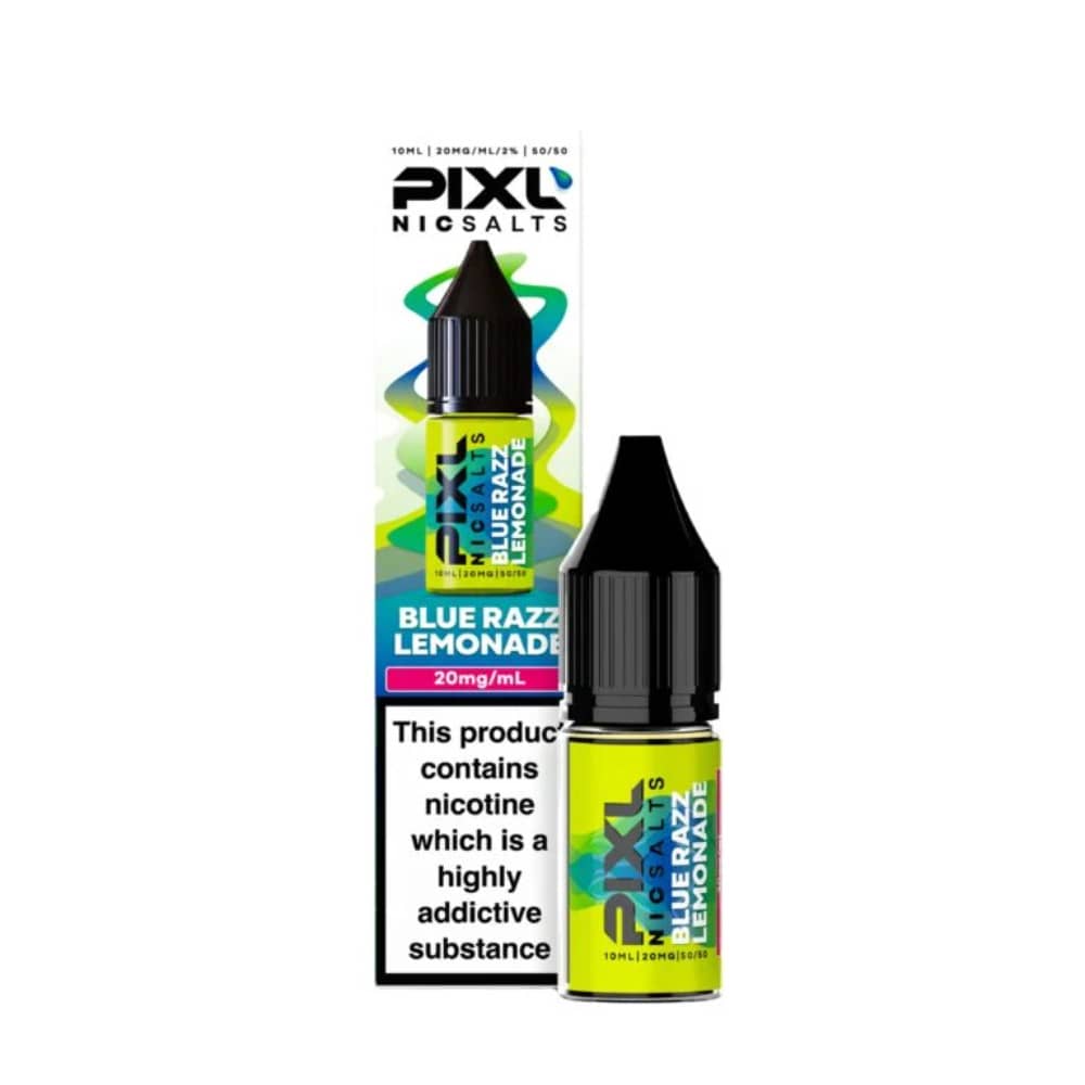 Pixl Nic Salts 10ml E liquids Blue Razz Lemonade 10mg