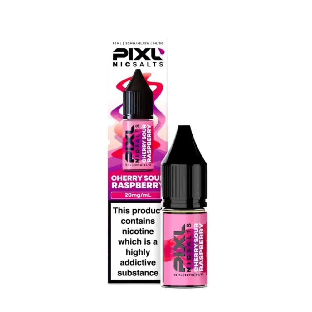 Pixl Nic Salts 10ml E liquids Cherry Sour Raspberry 10mg