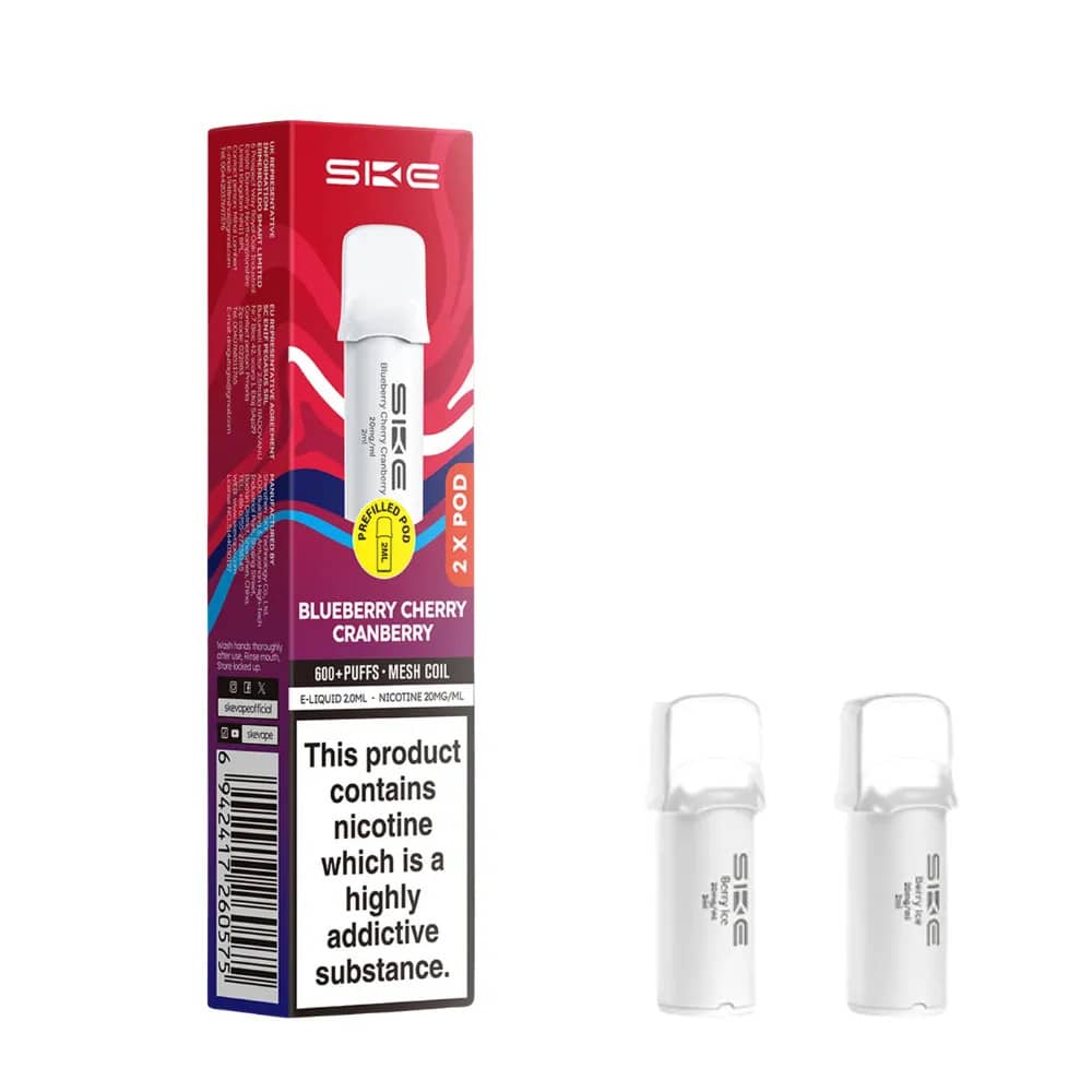 SKE Crystal Pro 600 Pods Blueberry Cherry Cranberry