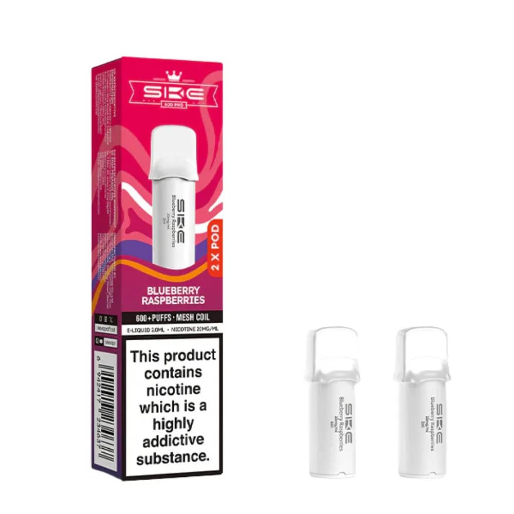 SKE Crystal Pro 600 Pods Blueberry Raspberries