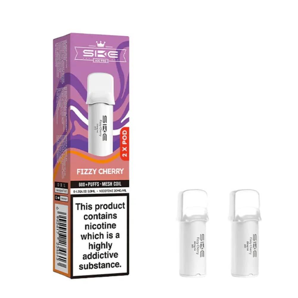 SKE Crystal Pro 600 Pods Fizzy Cherry