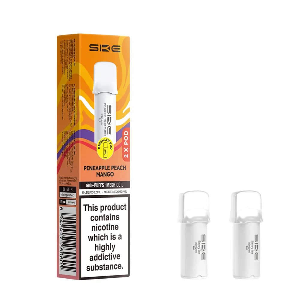 SKE Crystal Pro 600 Pods Pineapple Peach Mango