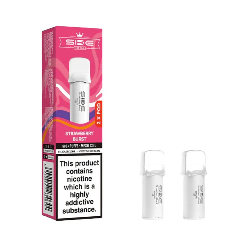 SKE Crystal Pro 600 Pods Strawberry Burst
