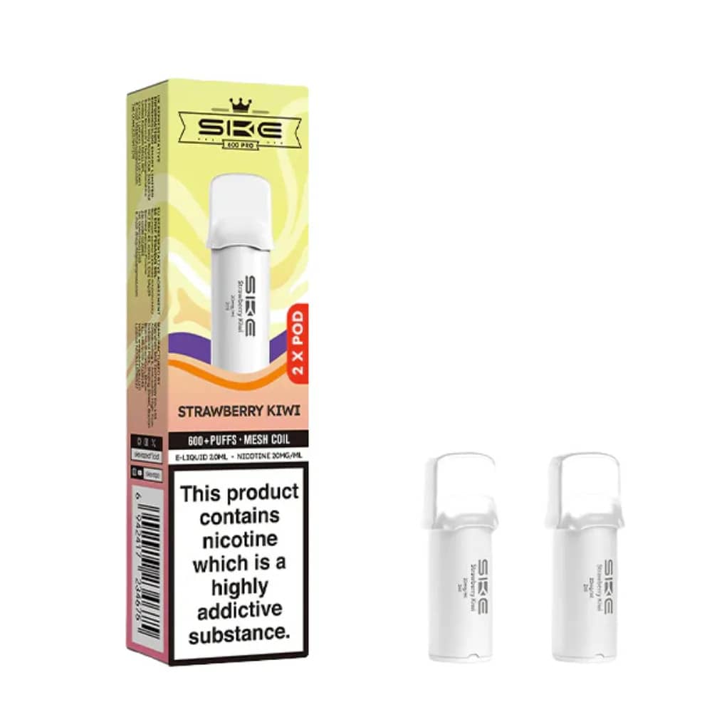 SKE Crystal Pro 600 Pods Strawberry Kiwi