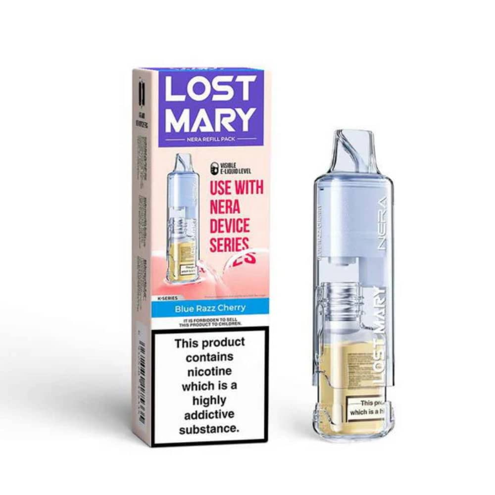 Lost Mary NERA 30k Pureview Refill Pod Packs Blue Razz Cherry