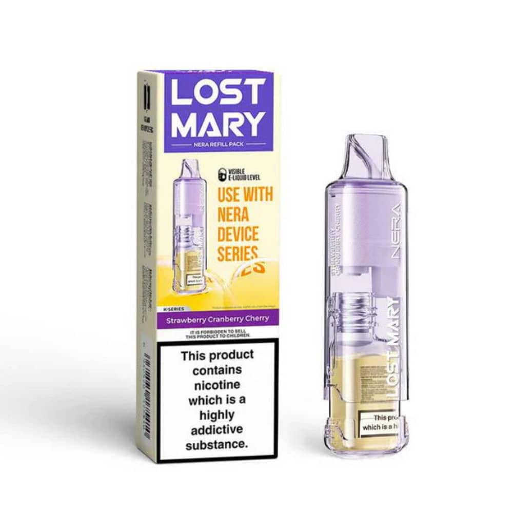 Lost Mary NERA 30k Pureview Refill Pod Packs Strawberry Cranberry Cherry