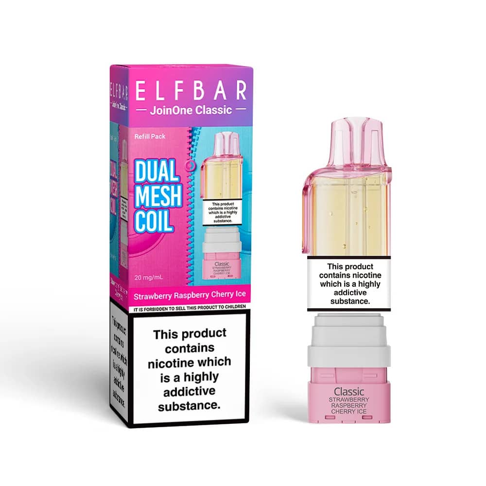 Elf Bar JoinOne15 Classic Refill Pods Pack Strawberry Raspberry Cherry Ice