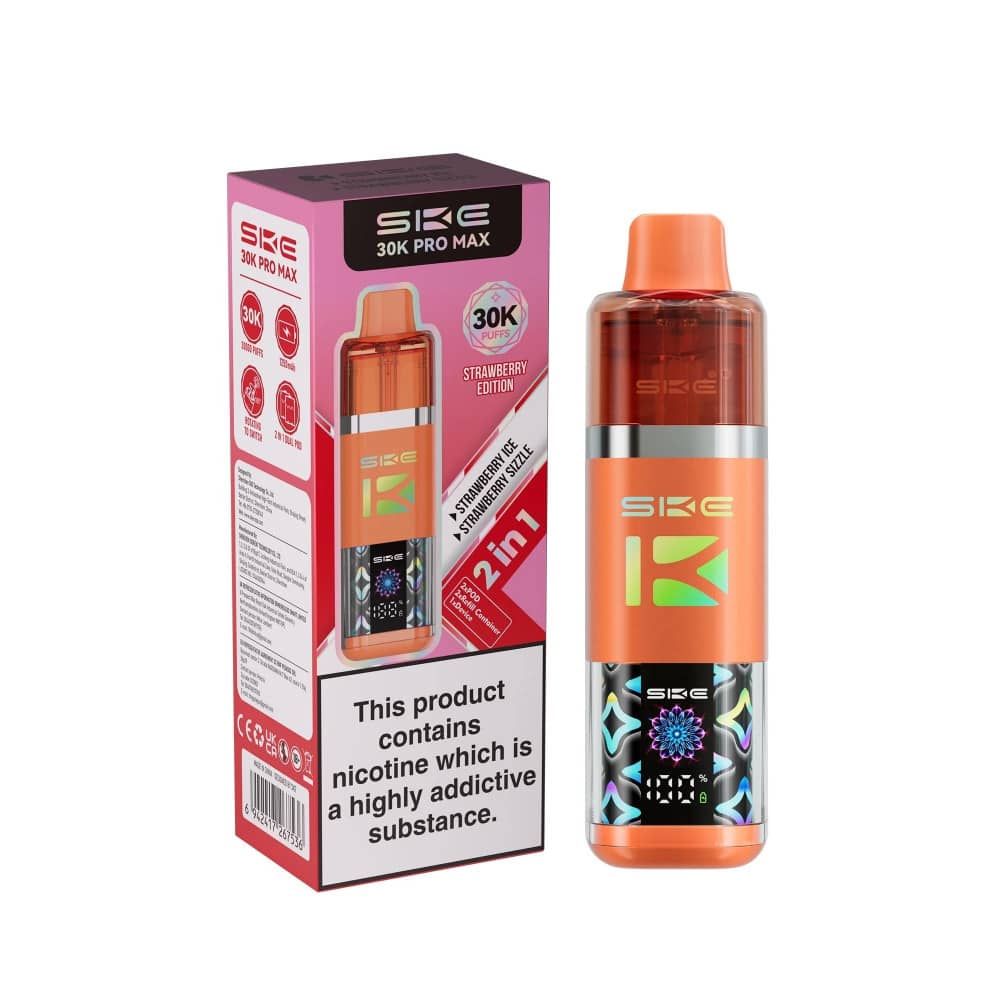 SKE 30k Pro Max Prefilled Vape Kit Strawberry Edition