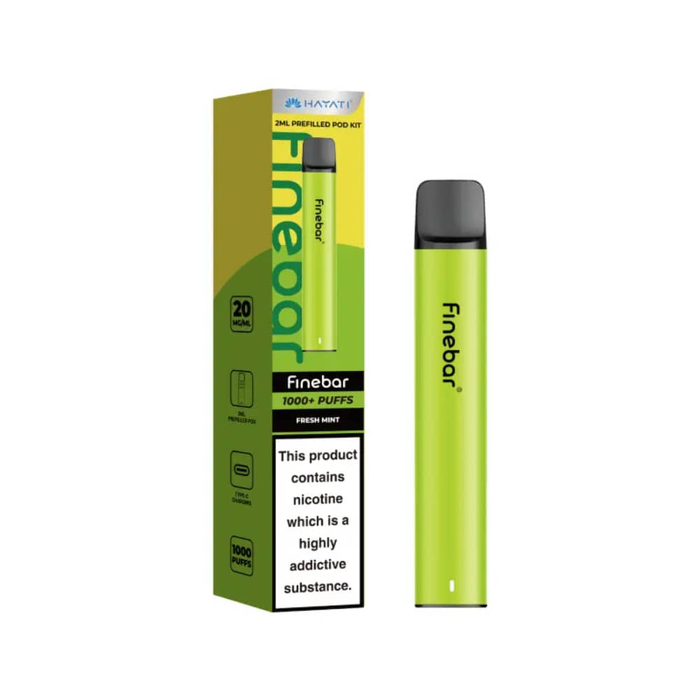 Hayati Finebar 1000 Prefilled Vape Kit Fresh Mint