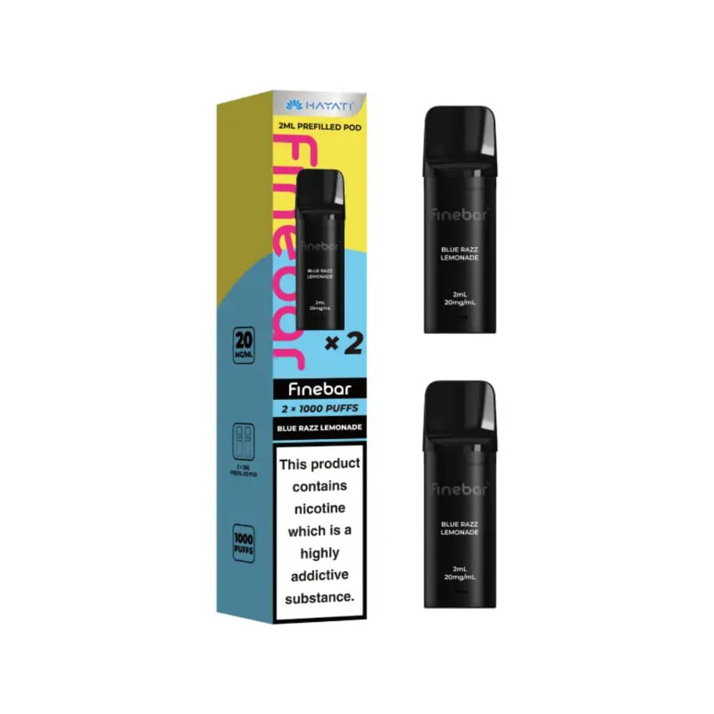 Hayati Finebar Prefilled Pods Blue Razz Lemonade