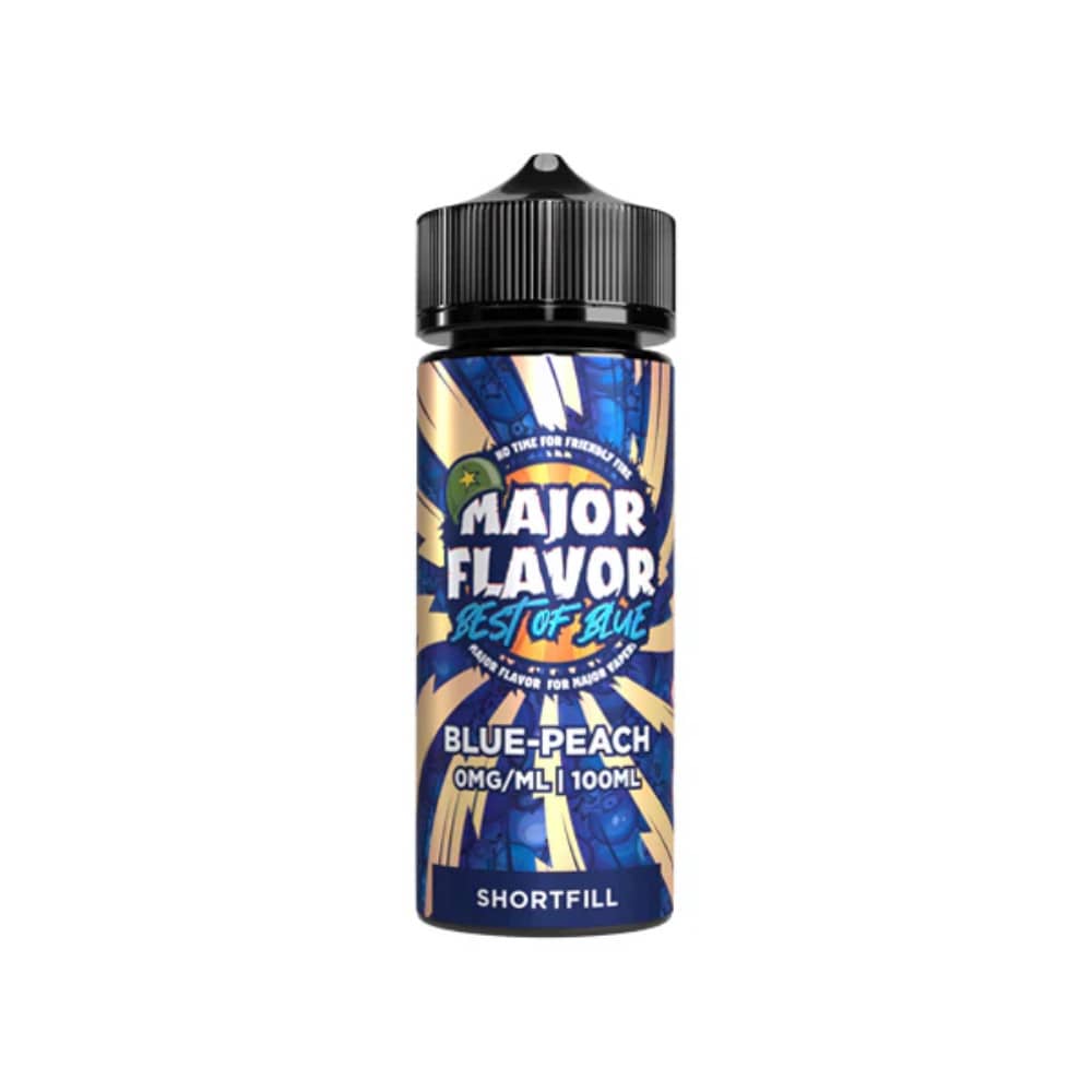Major Flavour E Liquid Best Of Blue 100ml Blue Peach