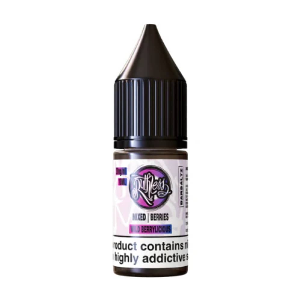 Ruthless Bar Saltz Nic Salt 10ml E-Liquid Box of 10 Wild Berrylicious