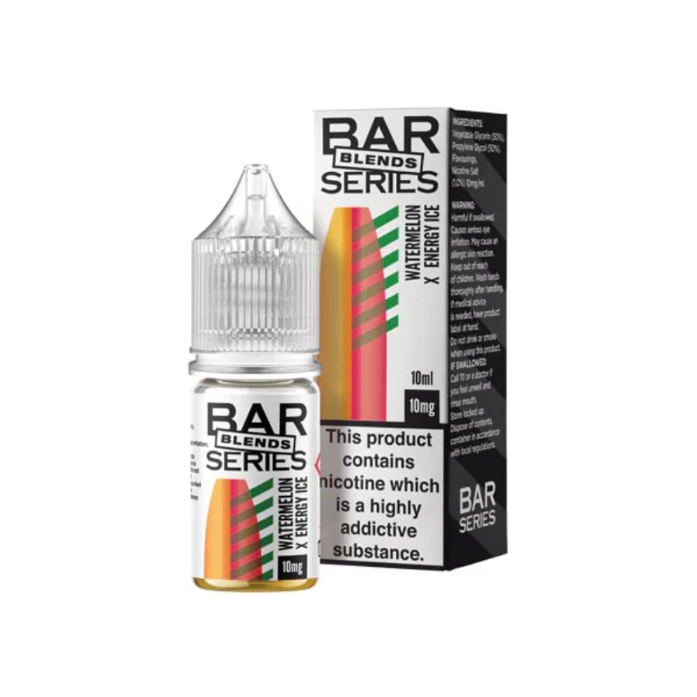 Bar Series Blends 10ml Nic Salts (50VG/50PG) Watermelon x Energy Ice