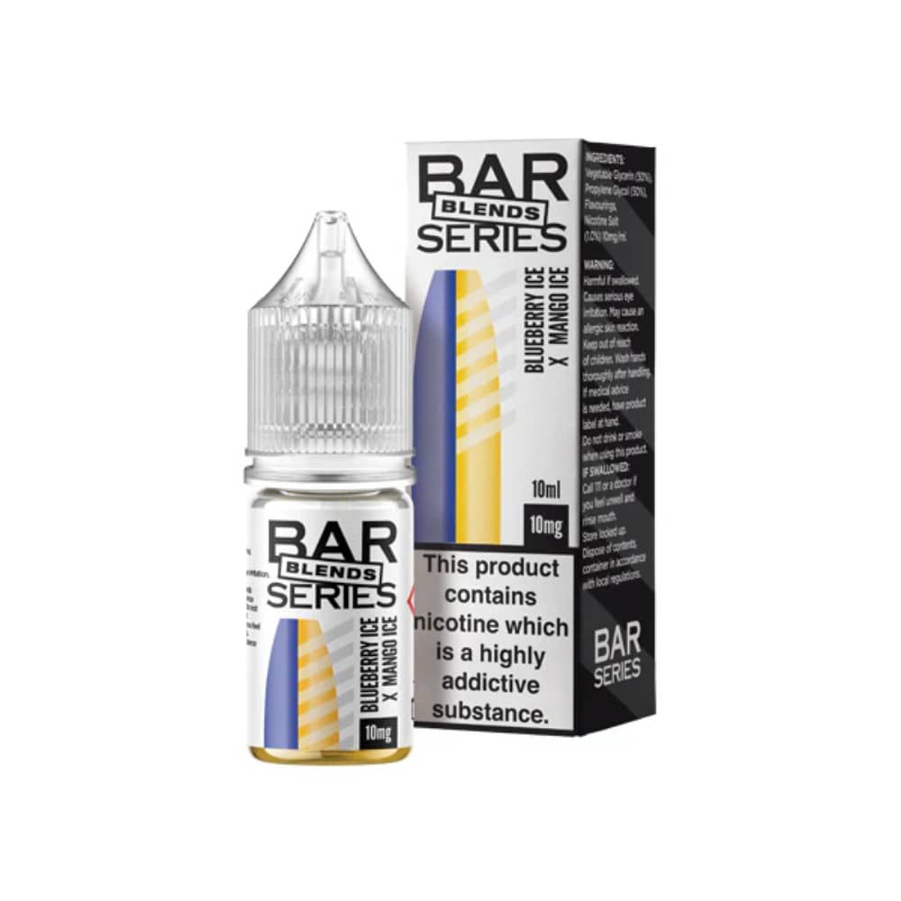 Bar Series Blends 10ml Nic Salts (50VG/50PG) Blueberry Ice x Mango Ice