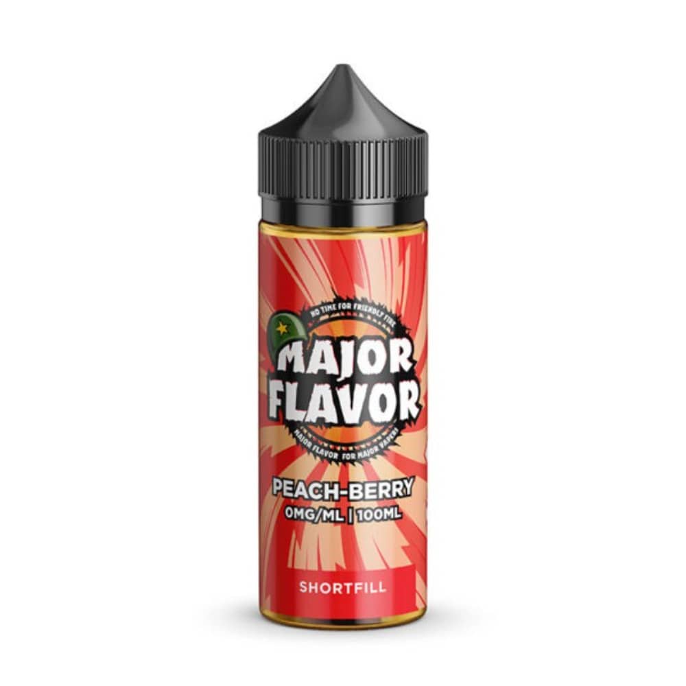 Major Flavour Shortfill 100ml E-Liquid Peach Berry