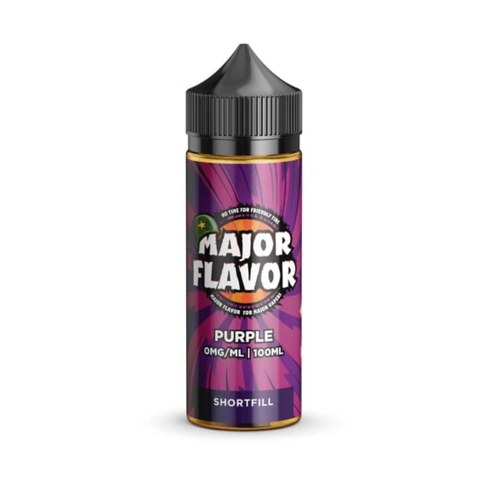 Major Flavour Shortfill 100ml E-Liquid Purple