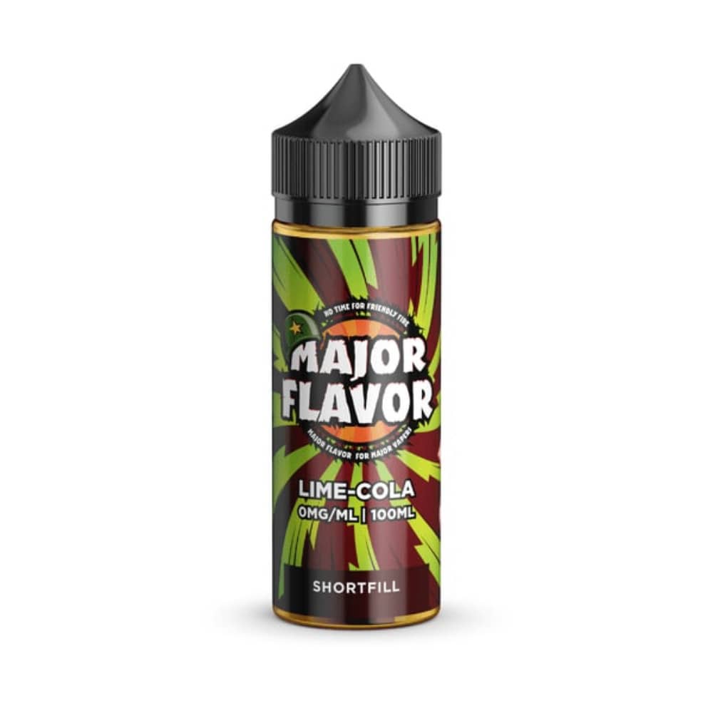 Major Flavour Shortfill 100ml E-Liquid Lime Cola