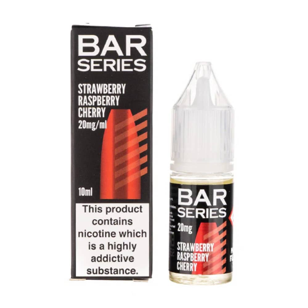 Bar Series Nic Salt E-liquid 10ml Strawberry Raspberry Cherry