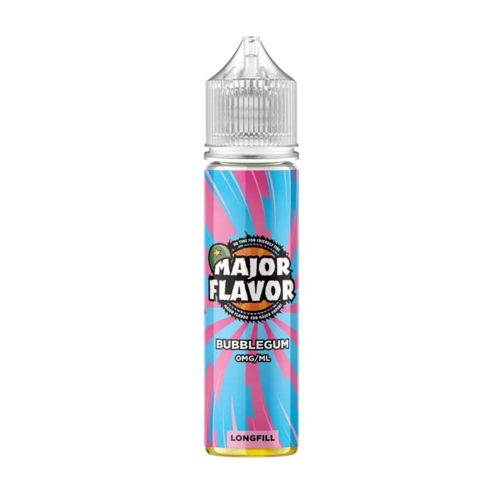 Major Flavour Longfill 60ml E-Liquid Bubble Gum