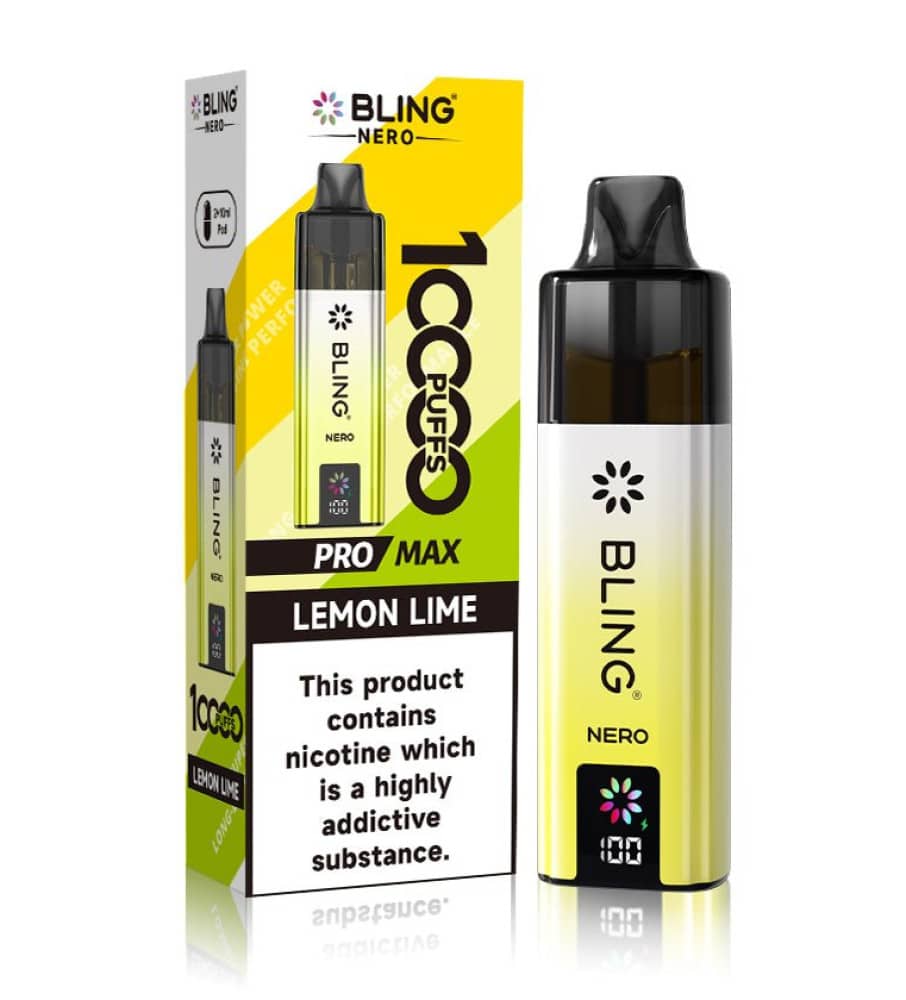 Crystal Bling Nero 10k Prefilled Pod Kit Lemon Lime
