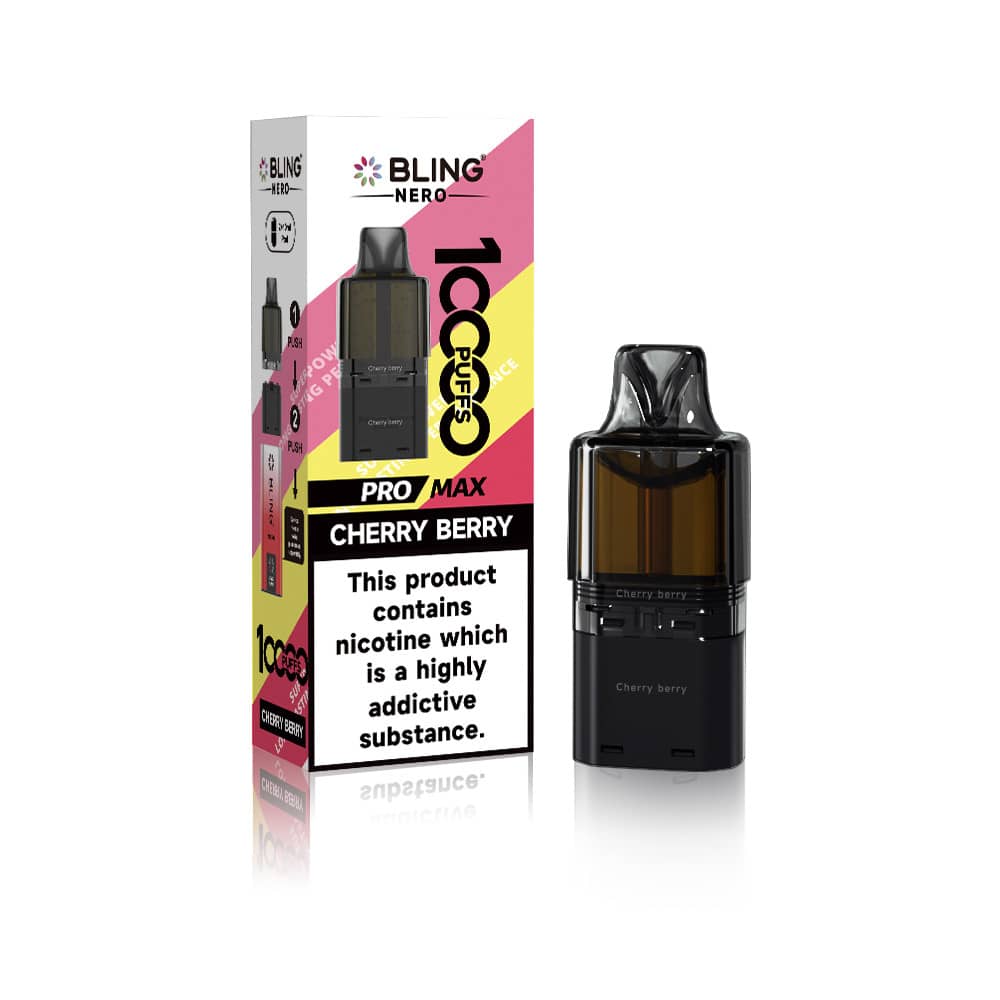Crystal Bling Nero 10k Prefilled Pods Cherry Berry