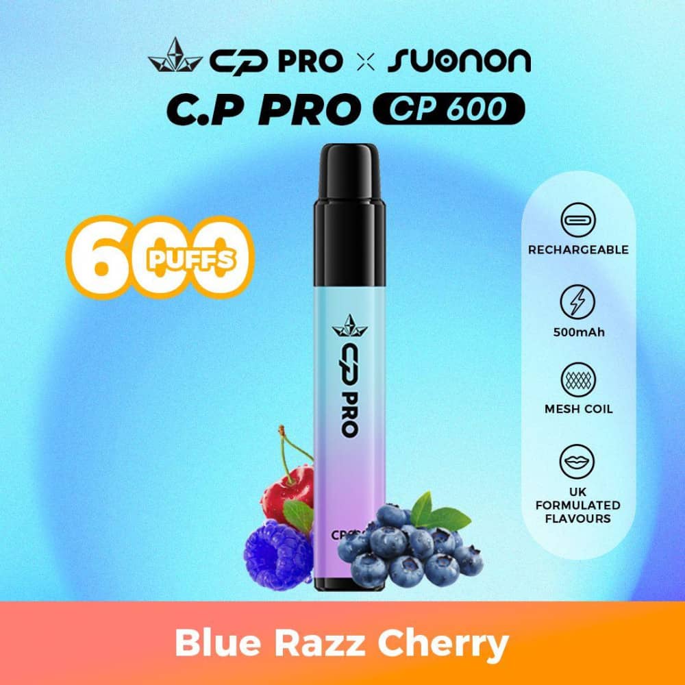 Cp Pro 600 Prefilled Pod Kit Blue Razz Cherry