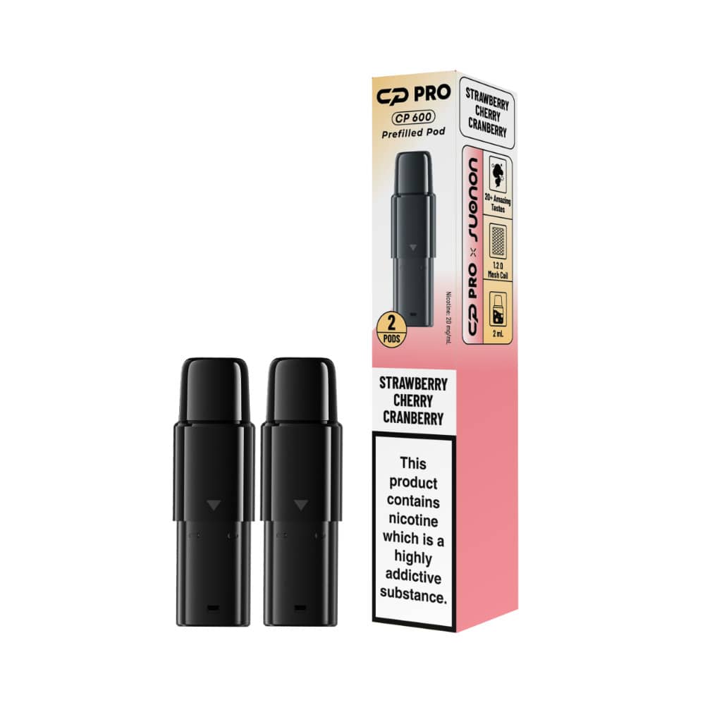 Cp Pro 600 Prefilled Pods Strawberry Cherry Cranberry
