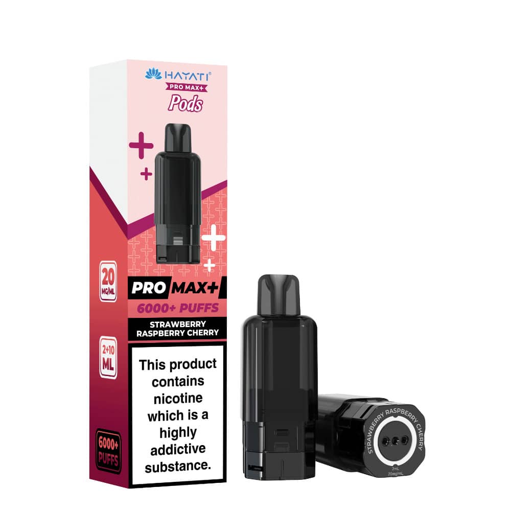 Hayati Pro Max Plus 6000 Pods Strawberry Raspberry Cherry
